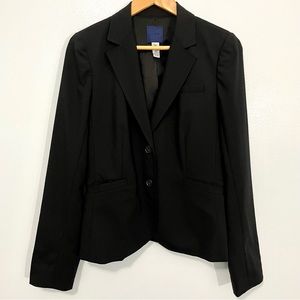J. Crew Vintage Black Stretch Wool Blazer Size 8 Tall